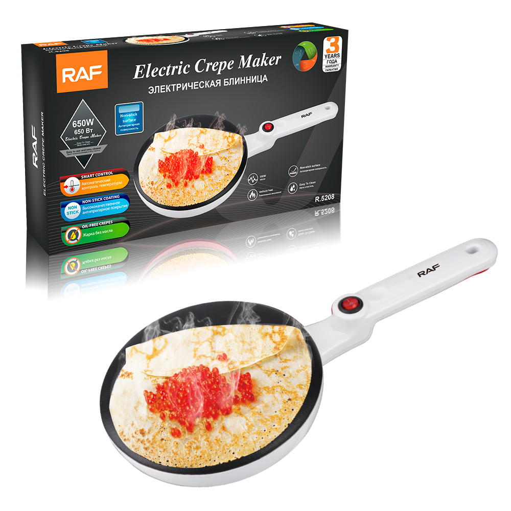 Çoxfunksiyalı RAF R.5208 Elektrikli Krep Aləti